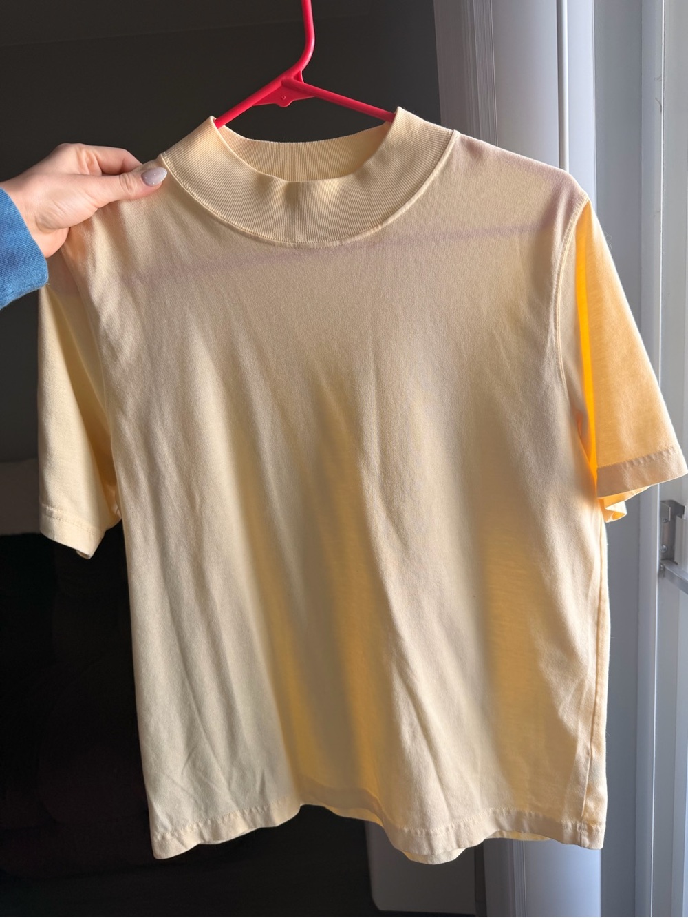 Butter yellow Christopher Banks mock neck